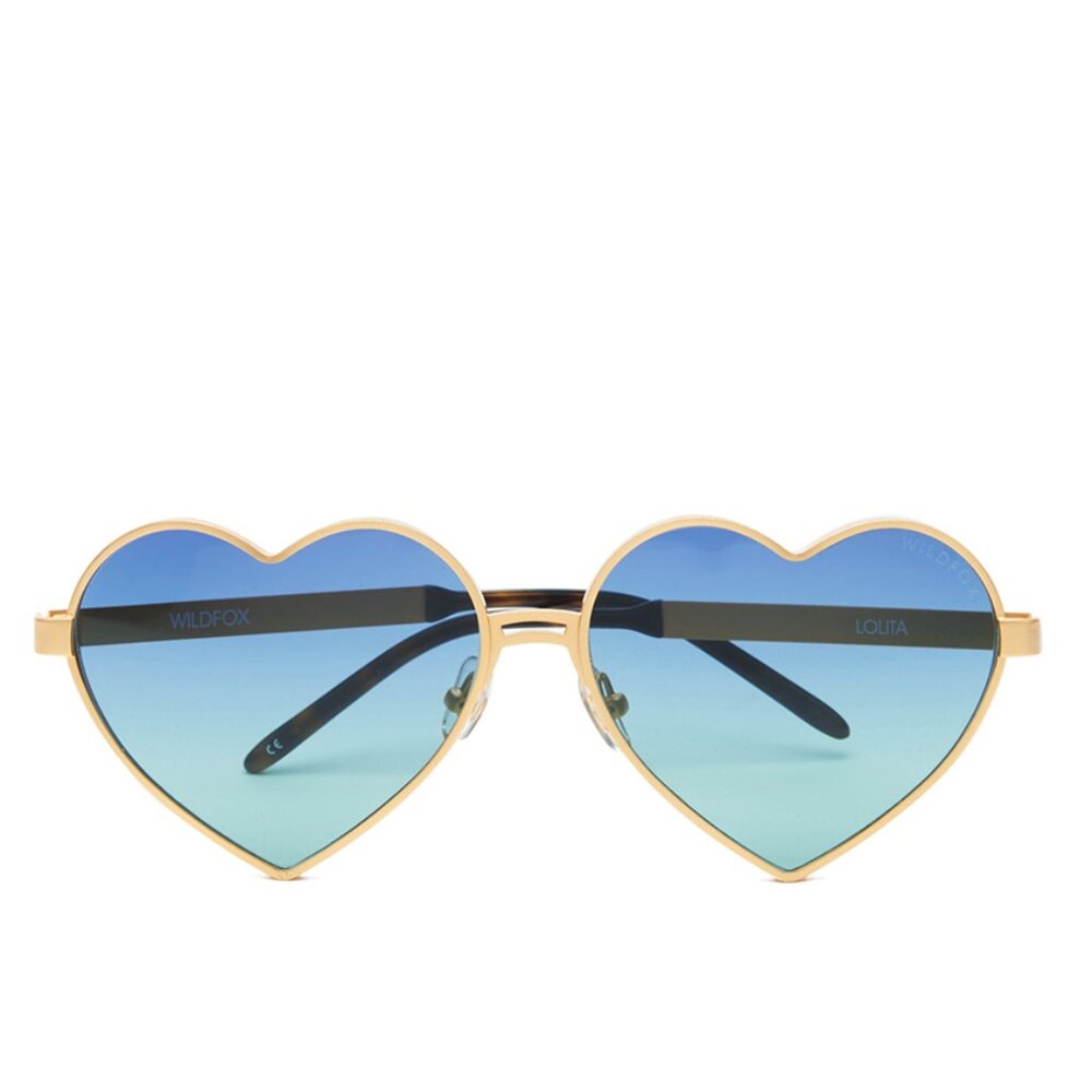 ISO = Wildfox Lolita Sunglasses (Gold Frame/Blue lenses) - (Not for sale)